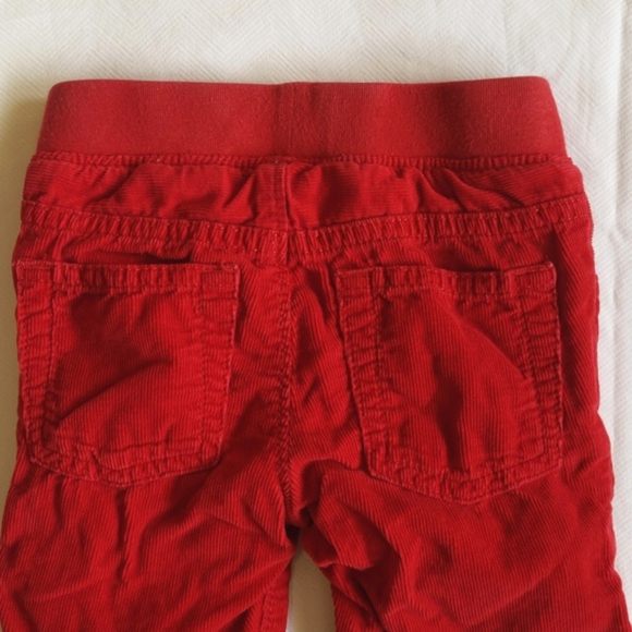 babyGap red lined relaxed fit pull-on corduroy pants 3-6 months baby unisex - Picture 7 of 7